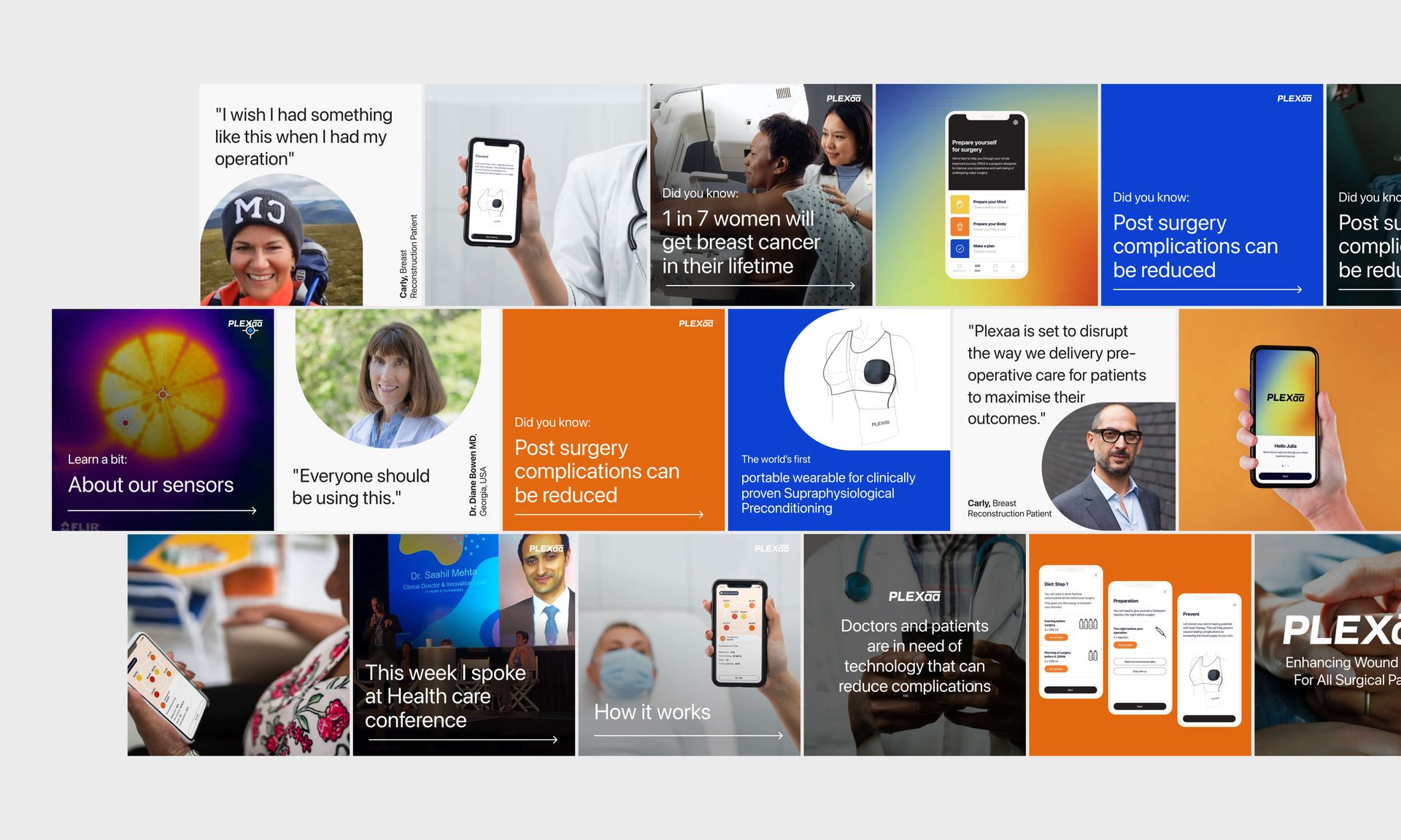 Plexaa app screens